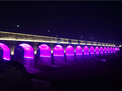 Outdoor Lighting Installation 18-opening Bridge