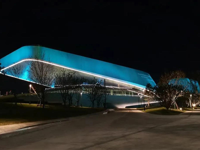 facade led lighting show for xian city show center